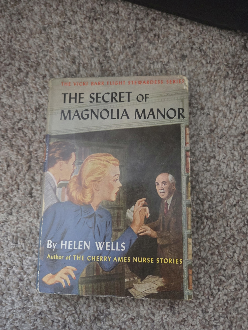 The Secret of Magnolia Manor by Helen Wells - Vintage Hardcover - Blue Cover